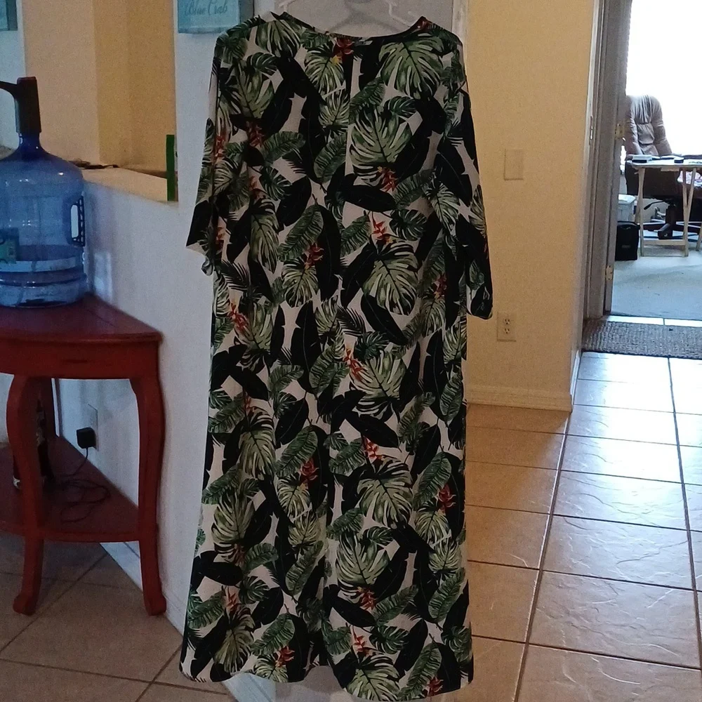 🔥🔥🔥Rachel Zoe Palm print duster beach cover up OS - Picture 10 of 14